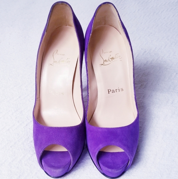 CHRISTIAN LOUBOUTIN VERY PRIVE SUEDE HEELS! - Picture 2 of 11